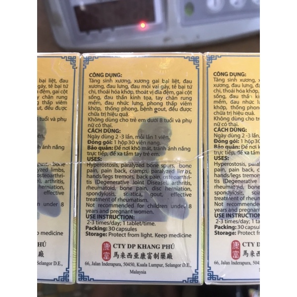 NHỨT KHỚP ĐƠN MALAYSIA CHÍNH HÃNG