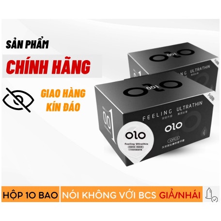 Bộ đôi 2 bao cao su OZO đen ( Tặng quà khủng) siêu mỏng nhiều gel bôi trơn Tổng kho bao cao su Hà Nội bcs olo