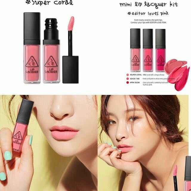 Set son 3CE Mini Lip Lacquer Kit chính hãng