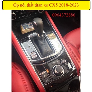 Bộ ốp nội thất xe Mazda CX5 2020 - 2022, 2023, 2024, mẫu titan cao cấp