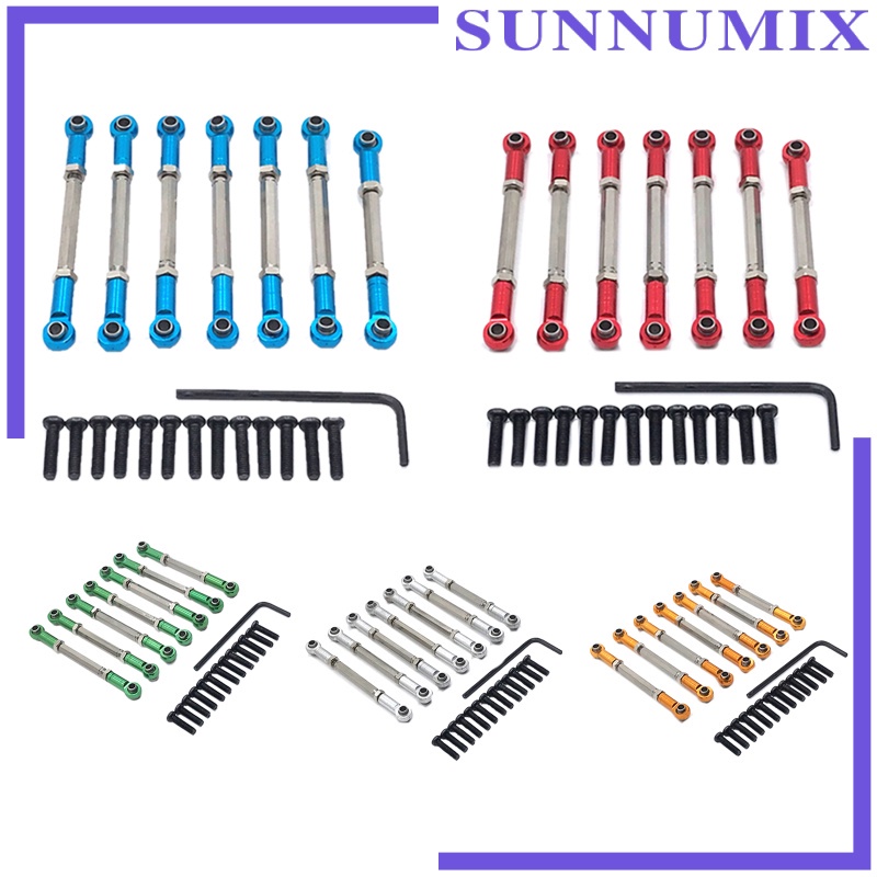 Set 7 Thanh Nối Bằng Nhôm Chuyên Dụng Cho WLtoys 104001 Xe Địa Hình Điều Khiển Từ Xa 1 / 10 Kèm Phụ Kiện