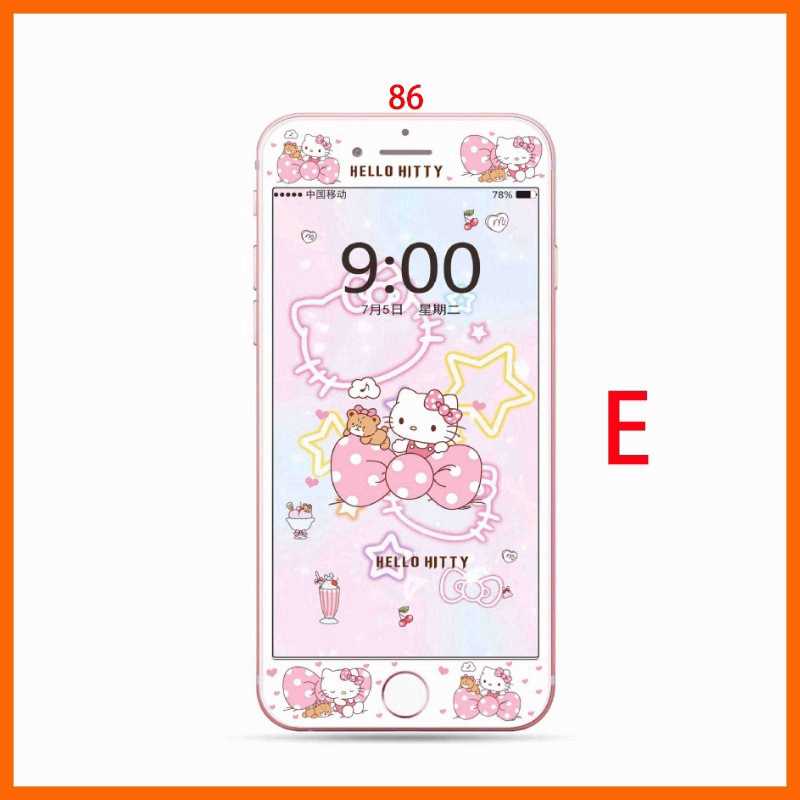 Kính cường lực iPhone 6 7 8 plus SE Hello Kitty đáng yêu Miếng dán màn hình