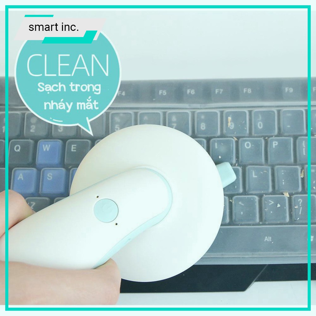 Máy Hút Bụi Cầm Tay Vệ Sinh Bàn Phím Laptop Sạc Pin USB Mini