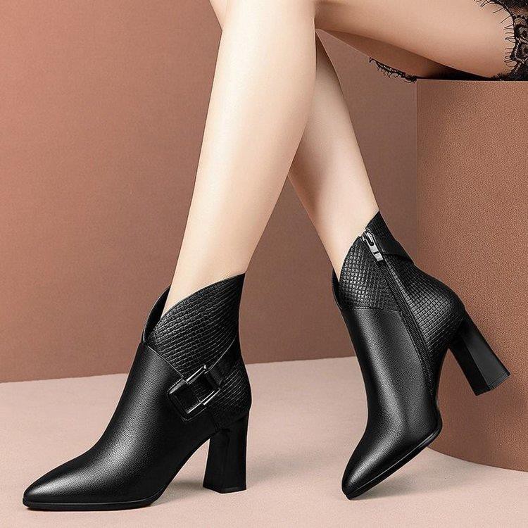 Giày Bốt Cao Gót Thời Trang Hàn Cá Tính Cho Nữ 2020