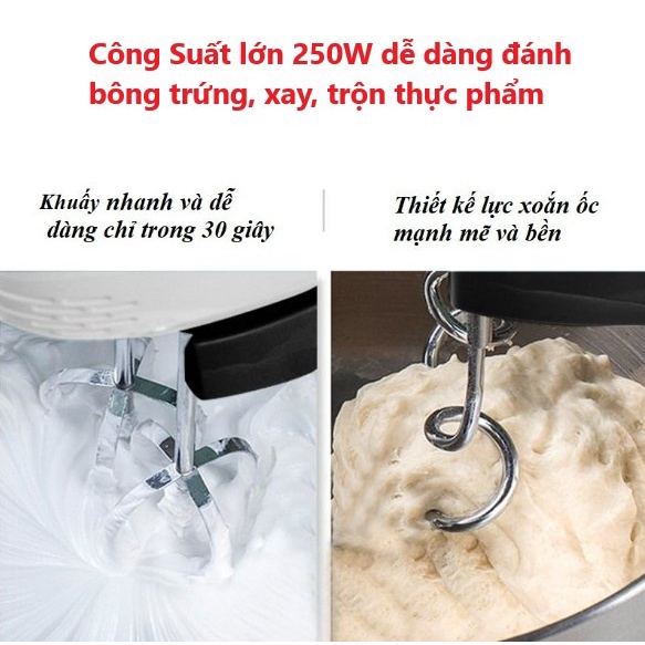 Máy đánh trứng cầm tay DAEWOO DWHM-318 (Công Suất 150W)