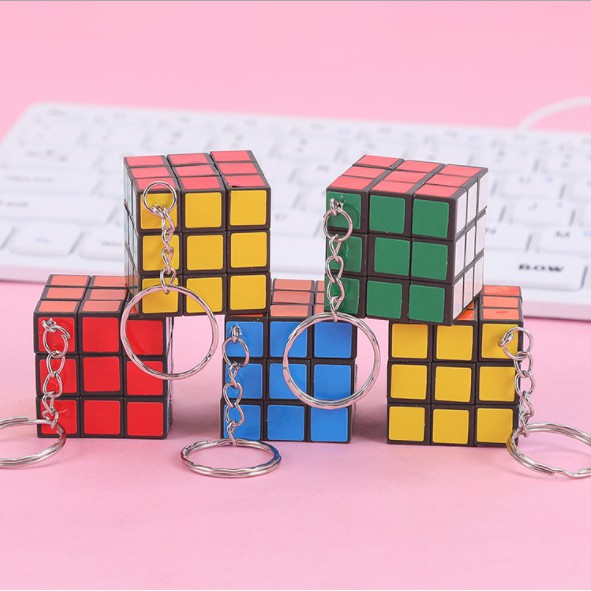 [ĐỒ CHƠI TRẺ EM] Móc Khóa Rubik 3cm x 3cm Thú Vị