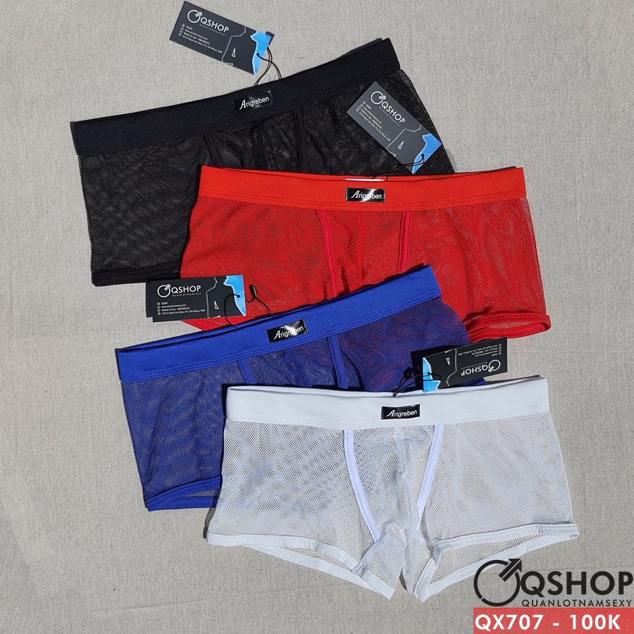 Quần lót boxer nam lưới mịn QSHOP QX707