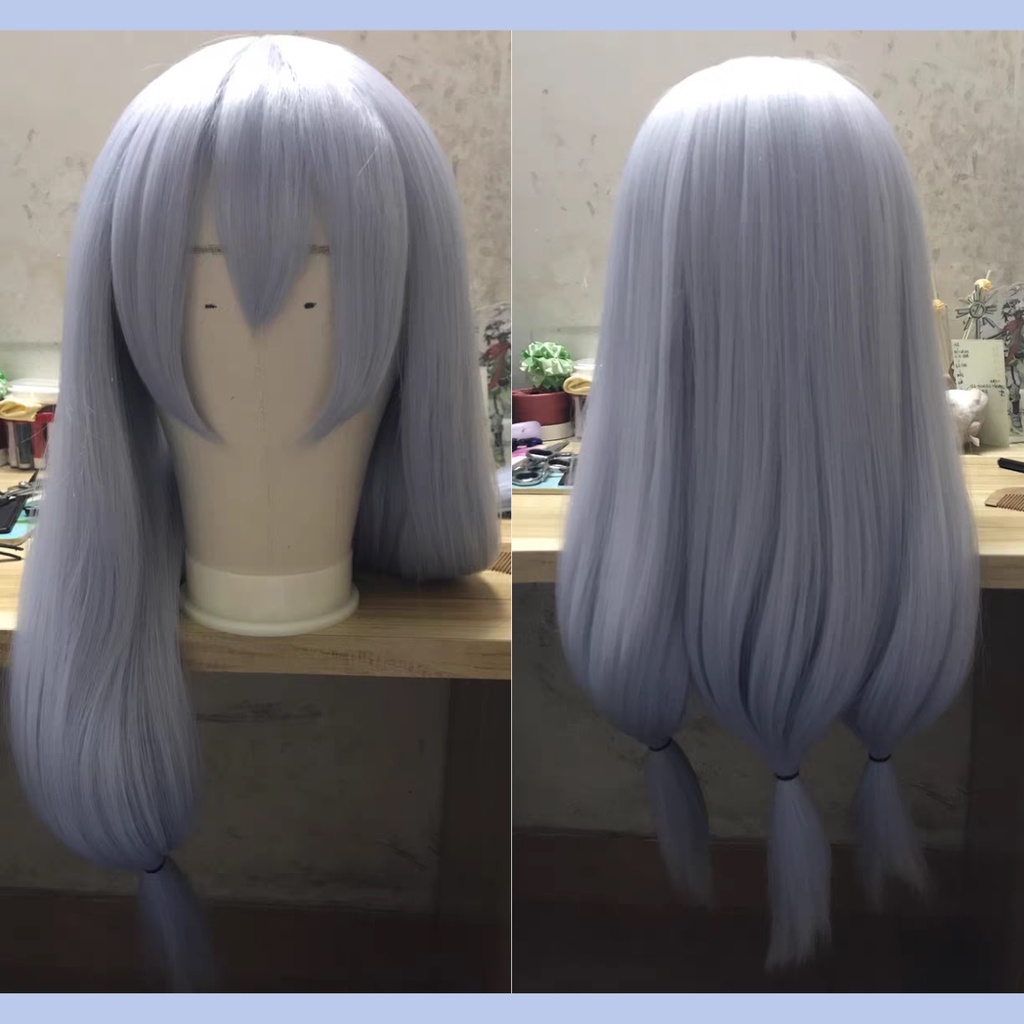 Wig/tóc giả xanh nhạt cosplay Mahito Jujutsu Kaisen Chú Thuật Hồi Chiến