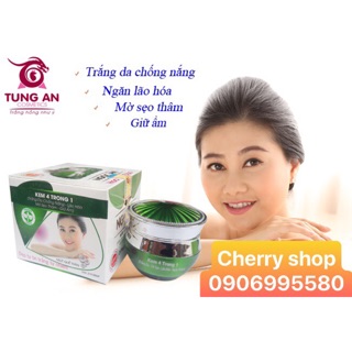 Kem Ngọc ân trắng da chống nắng, Ngăn lão hóa, Mờ sẹo thâm, Giữ ẩm 4 trong 1 (15g) có giấy công bố mộc đỏ