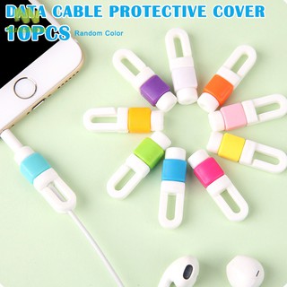 Set 10 Nút Bảo Vệ Đầu Dây Cáp Sạc Usb Cho Iphone 6/7/plus Ipad