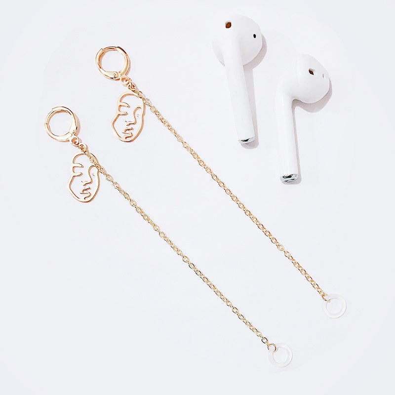 Dây Gắn Tai Nghe bluetooth Không Dây Chống Thất Lạc Bằng Hợp Kim Cho airpods