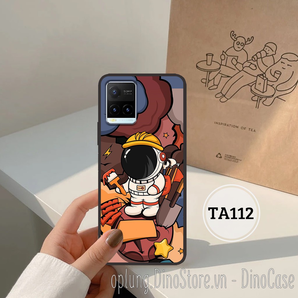 Ốp lưng điện thoại Vivo Y21 - Y21s -Y20 - Y51 2020 - Ốp lưng Vivo basic in hình phi hành gia vũ trụ đáng yêu.