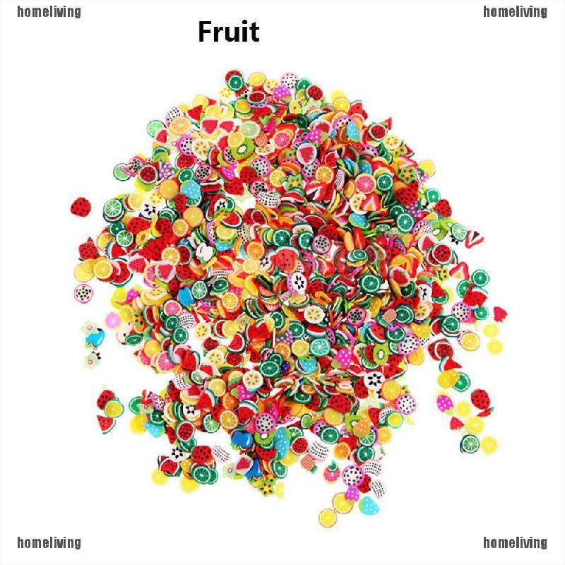 Set 10000 Miếng Dán Trang Trí Móng Tay Họa Tiết Trái Cây 3D Xinh Xắn