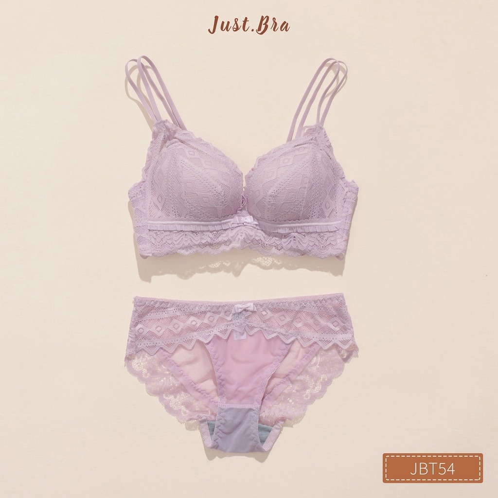 Bộ đồ lót Just Bra chất liệu ren cao cấp, mút dày nâng ngực JBT54 | BigBuy360 - bigbuy360.vn