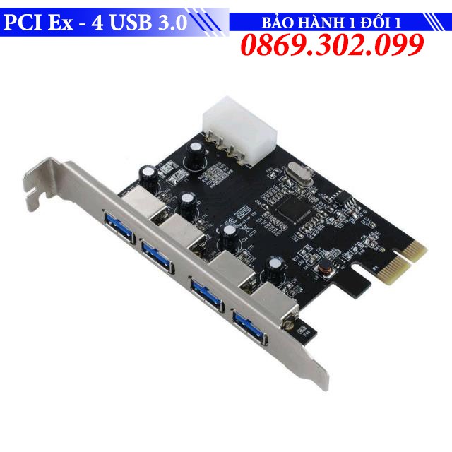 PCI Express ra 4 cổng USB - Card mở rộng cộng USB 3.0