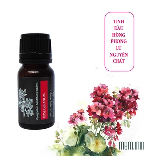 Tinh dầu hồng phong lữ rose geranium 10ml. nguyên chất. mem.min