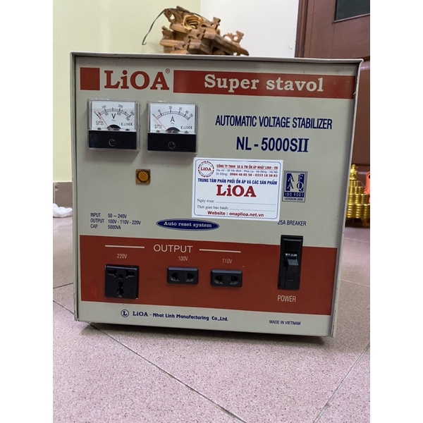 Lioa 5kva cũ dải 50v dây đồng 100%