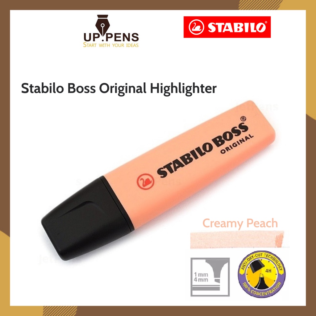 Bút dạ quang Stabilo Boss Original Highlighter HLP70 - Màu cam pastel (Creamy Peach)