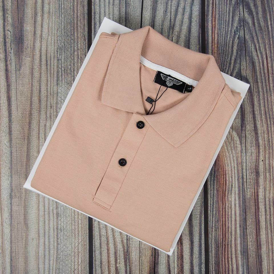 Áo polo nam trơn classic vải cotton cá sấu tay ngắn trẻ trung-Hàng cao cấp