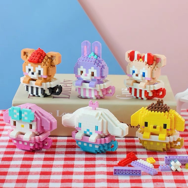 Bộ đồ chơi lắp ghép mini , Đồ chơi lắp ráp nhiều mẫu nhỏ đáng yêu