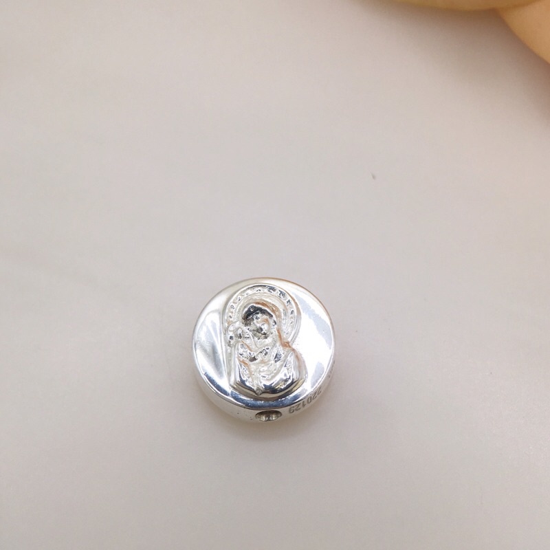 Thánh Giá bạc S925 mặt charm xỏ chuỗi Mân Côi vòng tay Đức Mẹ trang sức KimKimRosa jewelry