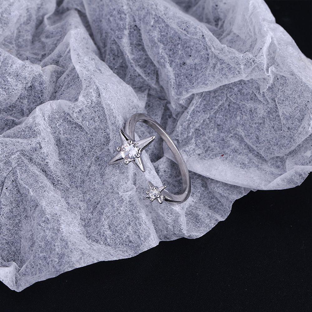 Nhẫn Hở Hình Ngôi Sao Thanh Lịch Sáng Tạo Có Thể Điều Chỉnh Cho Nữ