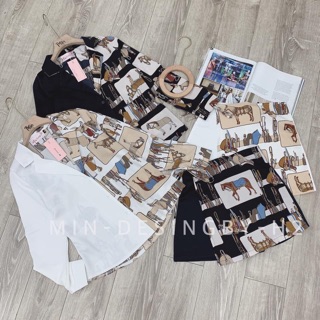 Set sơ mi kèm chân váy ngựa