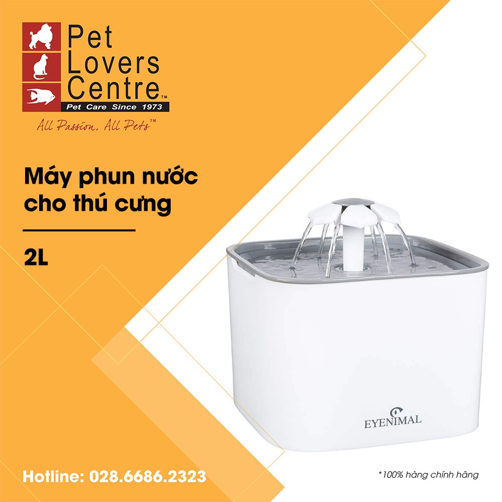 Máy phun nước cho thú cưng EYENIMAL  BLOOM PET FOUNTAIN WITH FILTER 2L