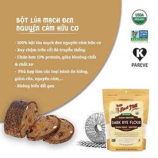 Bột Mì Đen Nguyên Cám Hữu Cơ BRM 567g