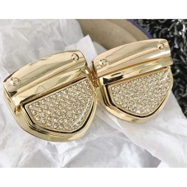 Khóa sập vuông bầu đính đá