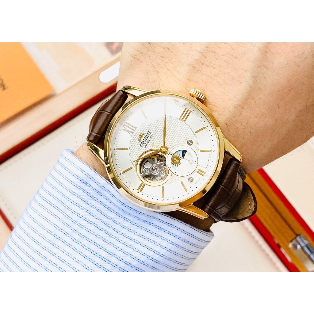 Đồng hồ nam Orient Sun Moon Gen 4 Open Heart RA-AS0010S10B chính hãng tại 1959watch