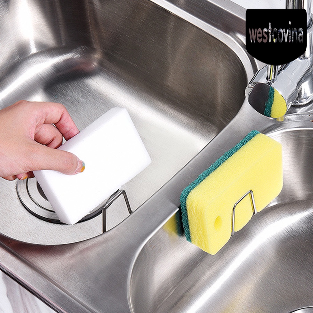 [Hot]☀ Giá Đỡ Inox 304 Tự Dính Tiết Kiệm Không Gian Cho Bồn Rửa