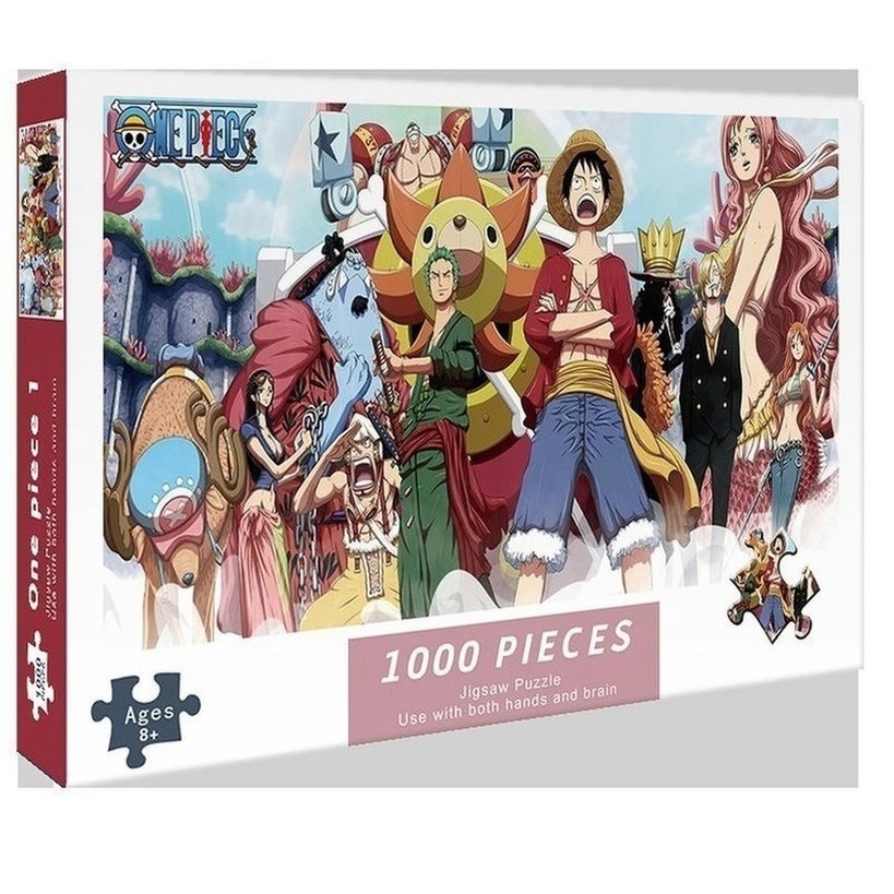 Đồ Chơi Lắp Ráp 1000 Mảnh Ghép Nhỏ Hình One Piece Naruto Cho Người Lớn 75 X 70cm