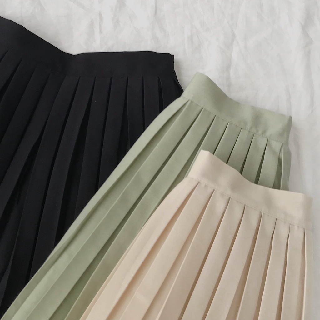 Chân Váy Xếp Ly JEM CLOSET Dáng Chữ A Style Hàn Dễ Thương Nhiều Màu Dễ Phối Đồ FALMI 3408
