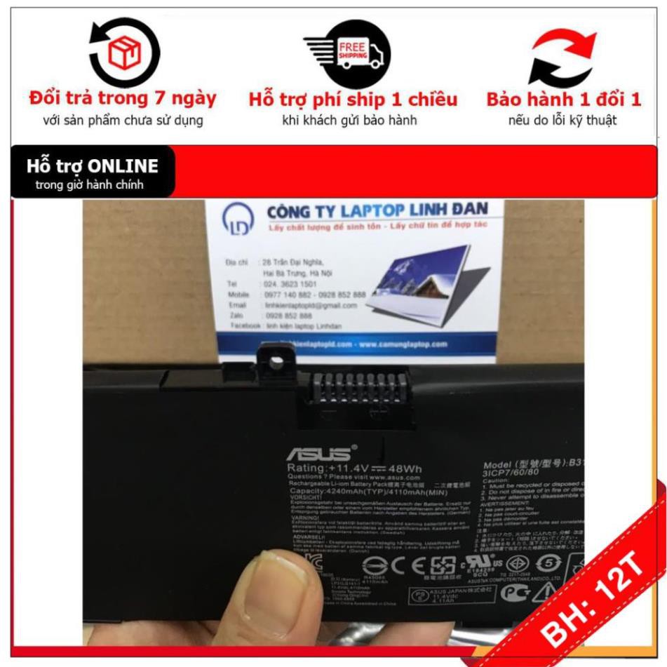 BH12TH . Pin 48Wh ASUS ZenBook UX410U UX410UA UX410UQ B31N1535 Battery
