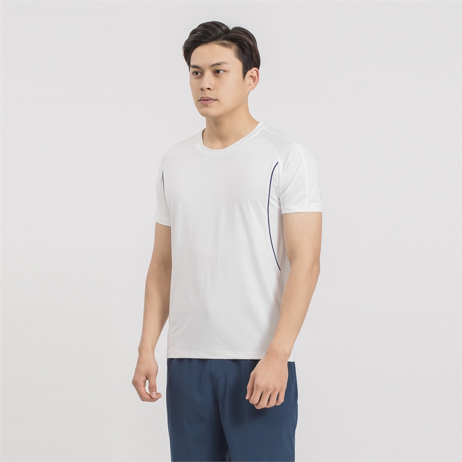 Áo thun T-shirt nam cao cấp ARISTINO phom Slim fit, cổ tròn dệt bo rib, cotton mềm mại, thoáng mát - ATS013S9