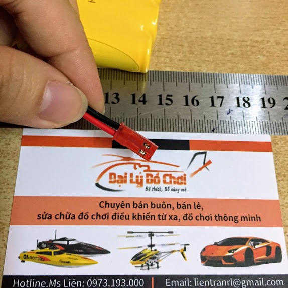 Pin sạc 7.2V dung lượng 400mAh chân đỏ JST