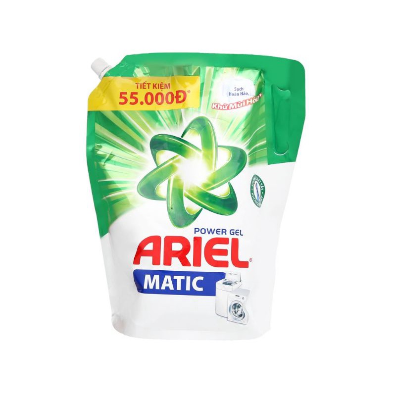 Túi nước giặt đậm đặc Ariel khử mùi hôi 2.3kg