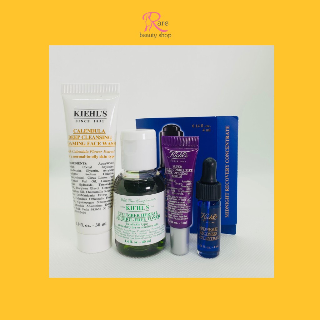 (Duty free) Set Kiehl's  mini size duty (số 28)