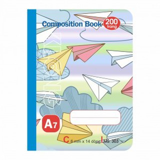 Sổ may dán gáy A7 - 200 trang; MS 303