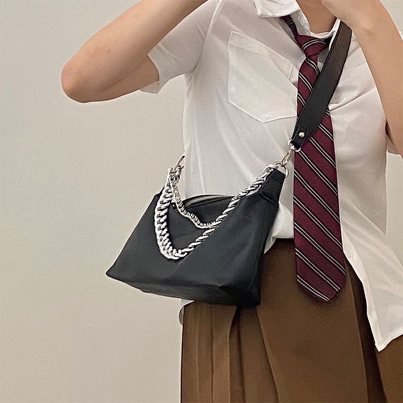 Túi đeo vai IELGY chất liệu da mềm dày dặn phối dây xích thời trang dành cho nữ