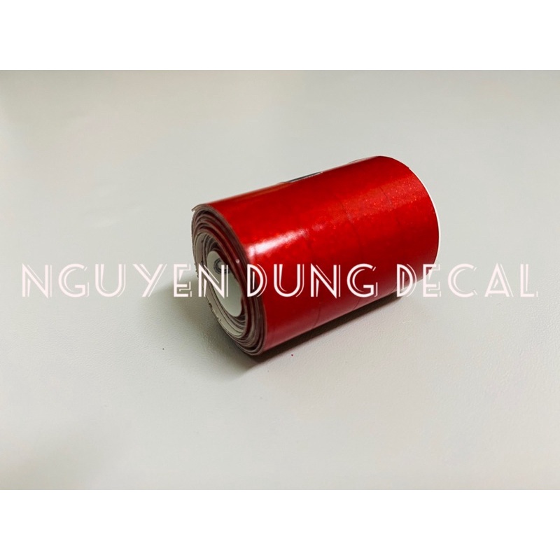 Chỉ Decal phản quang dùng cho mâm xe Oto và Moto màu đỏ_Nguyễn Dũng Decal
