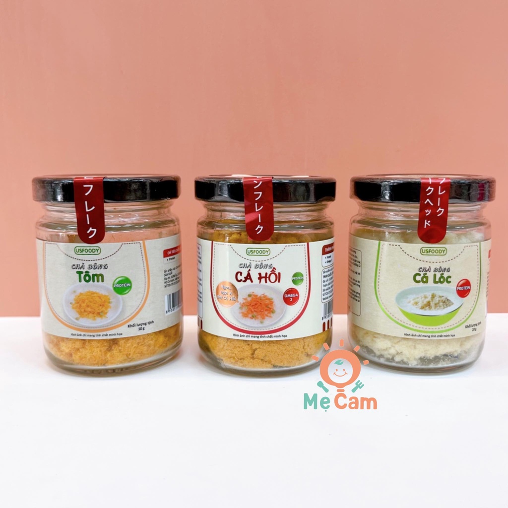 CHÀ BÔNG USFOODY CÁC VỊ CHO BÉ TỪ 6 THÁNG