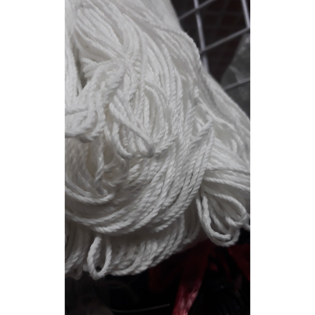 Bó 10m Dây cotton ,dây thừng, dây cord, size 1-2-3mm
