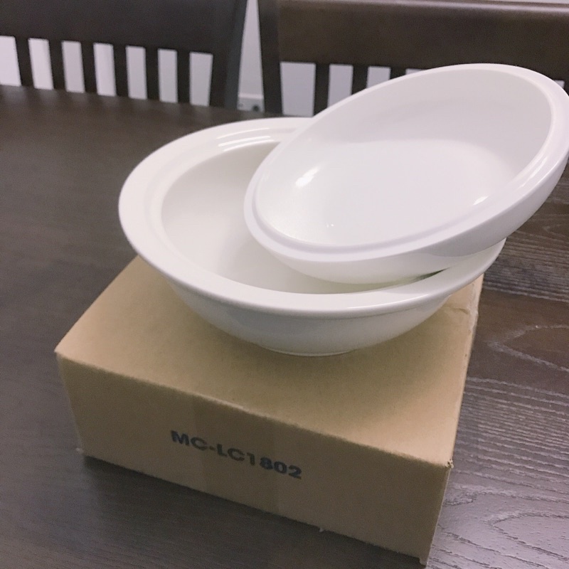 Âu đựng cơm sứ có nắp trắng trơn Minh Châu  - Bảo hành 1 đổi 1