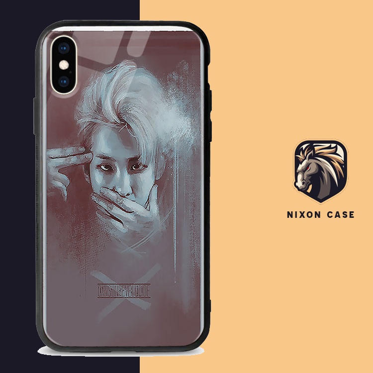 Ốp Lưng Kính Cường Lực Iphone In Hình BTS Rap Monster 11 NIXON Cho Iphone 11/11Pro/11Pro Max Xr Xs Xs Max/6 7 8 Plus Se