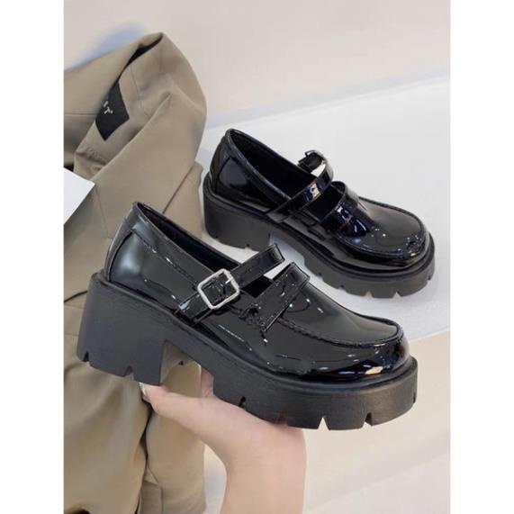 Boot Nữ 👢Freeship👢Giày Lolita Đế 5 Phân Khoá Ngang QC chất đẹp