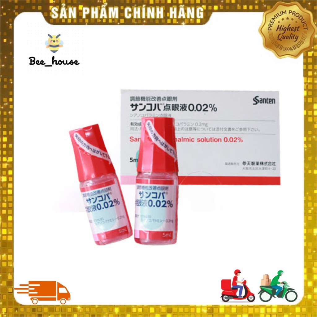 Nhỏ mắt cận Santen Sancoba Nhật Bản 5ml - 𝐁𝐞𝐞 𝐡𝐨𝐮𝐬𝐞