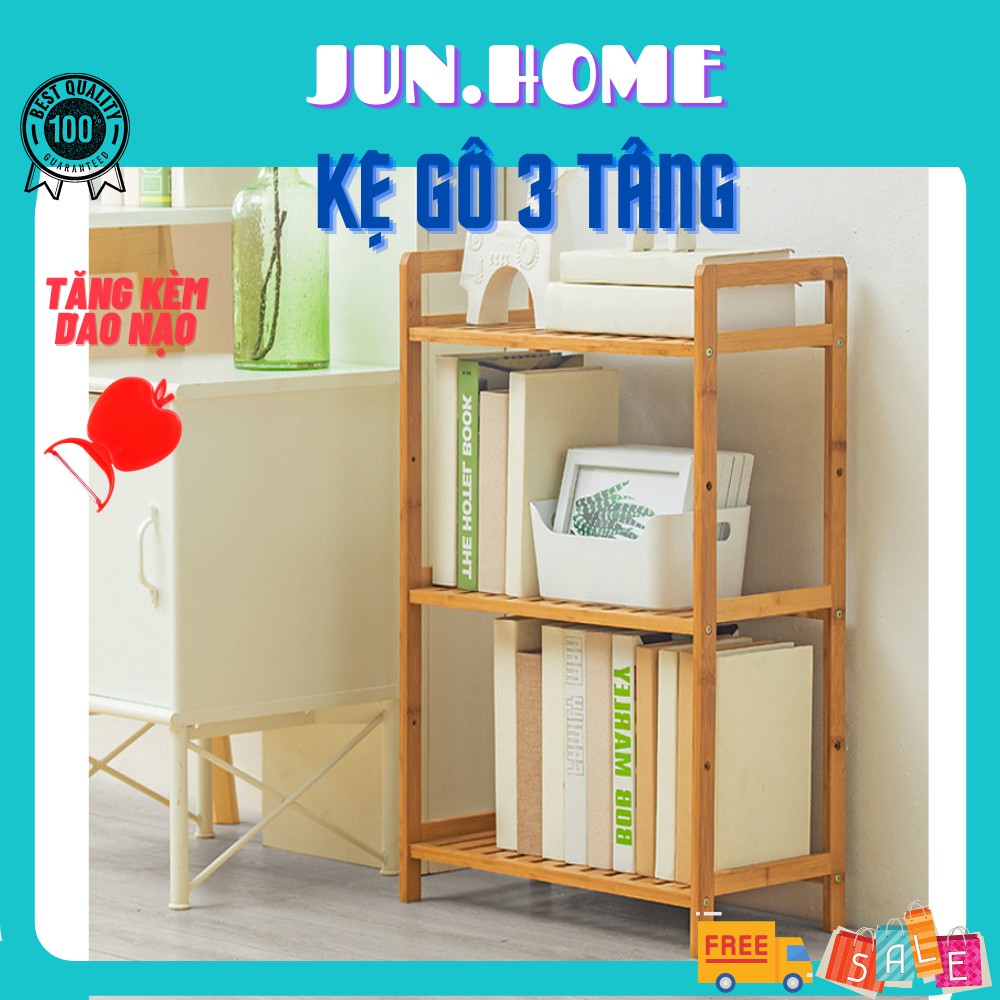 Kệ Gỗ 3 Tầng Nội Thất Hàn Quốc Sang Trọng Cao Cấp Jun.Home