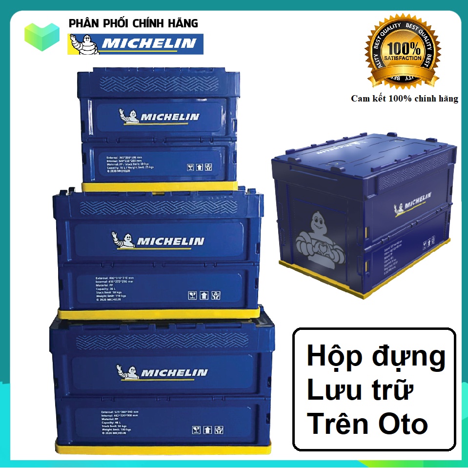 Hộp Lưu Giữ Đồ Gấp Gọn Michelin  (18L - 36L - 48L)